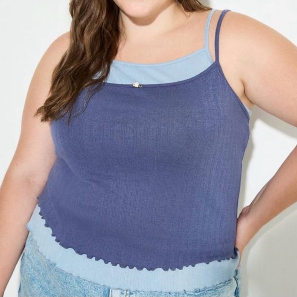 LoveSick Double-Layer Rosette Tank